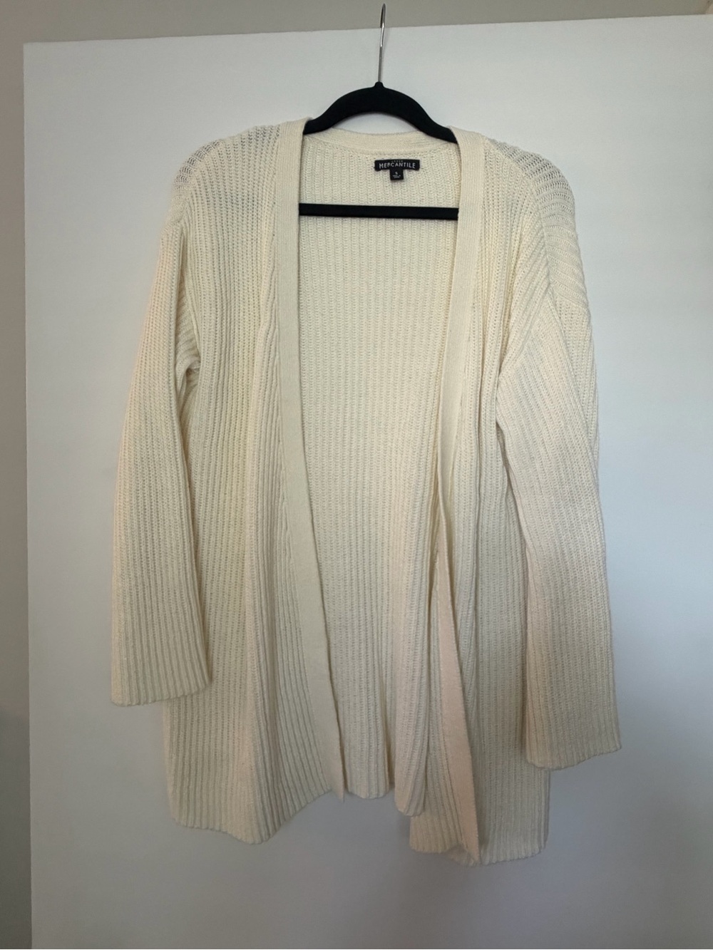 J Crew off white cardigan